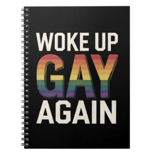 Weer Wakker Geworden Als Homo Funny LGBTQ Trots Al Notitieboek