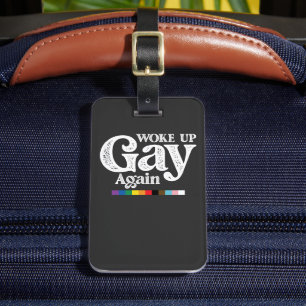 Weer wakker worden steun LGBT Pride Bagagelabel