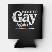 Weer wakker worden steun LGBT Pride Blikjeskoeler (Voorkant)