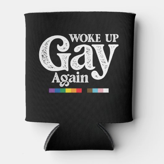 Weer wakker worden steun LGBT Pride Blikjeskoeler (Voorkant)