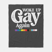 Weer wakker worden steun LGBT Pride Fleece Deken (Voorkant)