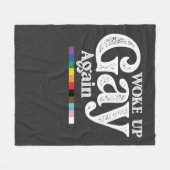 Weer wakker worden steun LGBT Pride Fleece Deken (Voorkant (Horizontaal))