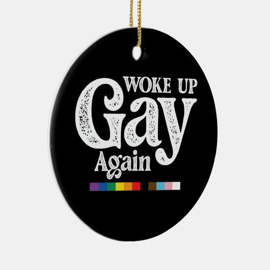 Weer wakker worden steun LGBT Pride Keramisch Ornament (Rechts)