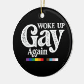 Weer wakker worden steun LGBT Pride Keramisch Ornament (Links)