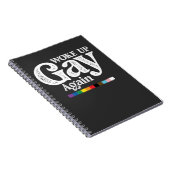 Weer wakker worden steun LGBT Pride Notitieboek (Rechterzijde)