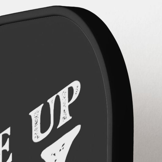 Weer wakker worden steun LGBT Pride Pickleball Paddle (Links Detail)