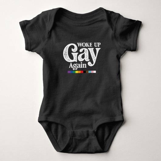 Weer wakker worden steun LGBT Pride Romper (Voorkant)