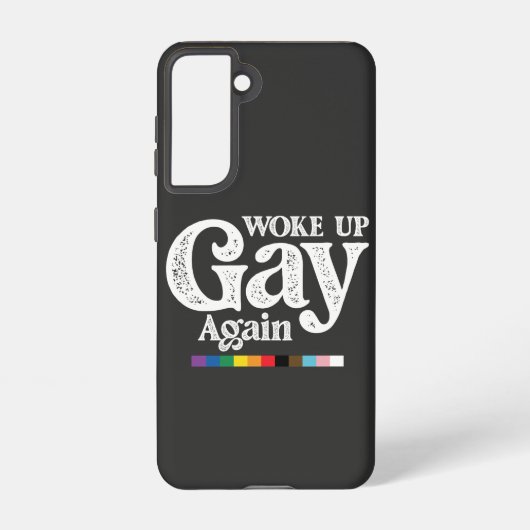 Weer wakker worden steun LGBT Pride Samsung Galaxy Hoesje (Achterkant)