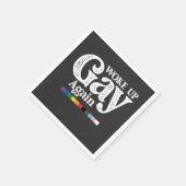Weer wakker worden steun LGBT Pride Servet (Hoek)