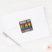 Weer wakker worden vierkante sticker (Envelop)