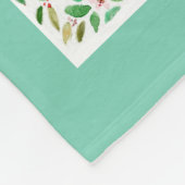 Weer wijs kleine uil waterverf kunst fleece deken (Hoek)