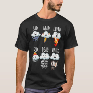 Weer wolken Verschillen Rapport Weer prognose T-shirt