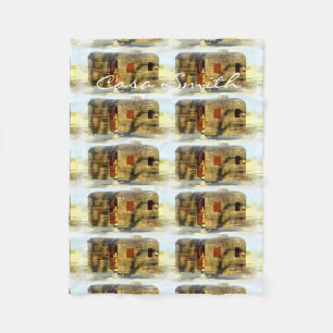 Weer zigeunerige caravan Thunder_Cove elke kleur Fleece Deken