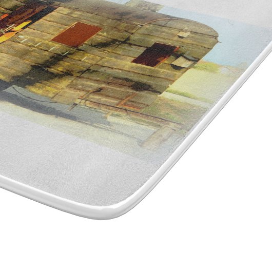 Weer zigeunerige caravan Thunder_Cove elke kleur Snijplank (Hoek)