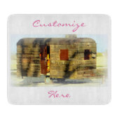 Weer zigeunerige caravan Thunder_Cove elke kleur Snijplank (Voorkant)