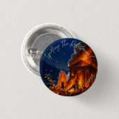 Weerbaarheidsknoop Noordelijk Land Ronde Button 3,2 Cm (Voorkant /achterkant)