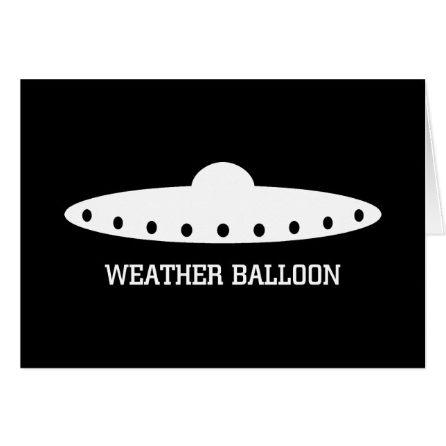 Weerballon UFO (Voorkant Horizontaal)