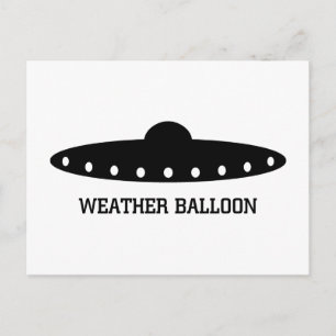 Weerballon UFO Briefkaart