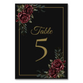 Weerbarst Luxe Tafel Nummerkaart Kaart (Achterkant)