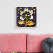 Weerbarstige Bloem Zoekt de Zon Canvas Afdruk (Insitu (Woonkamer))