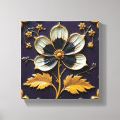 Weerbarstige Bloem Zoekt de Zon Canvas Afdruk (Voorkant)