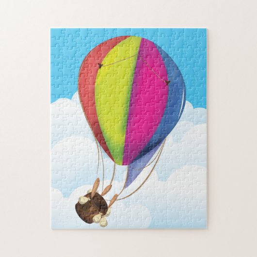 Weerbarstige Cartoon Ballon Legpuzzel (Verticaal)