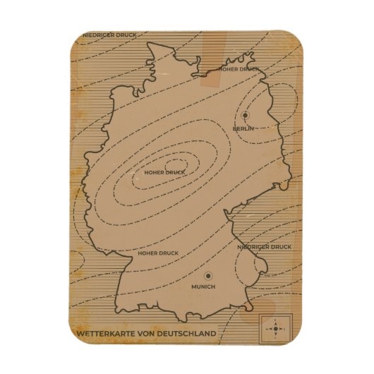 Weerbericht Duitsland Magneet (Verticaal)