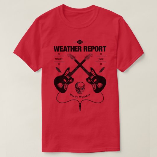 Weerbericht Guitar  Logo T-shirt (Design voorkant)