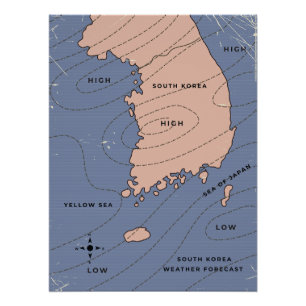 Weerbericht in Zuid-Korea Perfect Poster