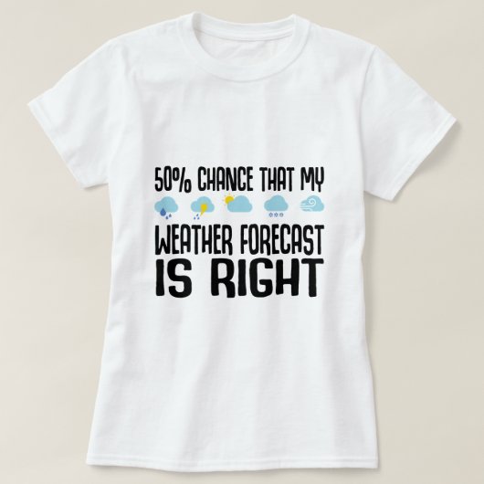 Weerbericht Meteorologie 3 T-shirt (Design voorkant)