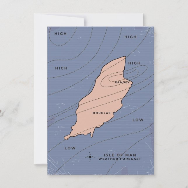 Weerbericht van het eiland Man (Voorkant)