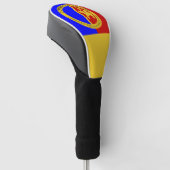 Weerbestendige gepersonaliseerde huisvlag golfheadcover (Schuin)