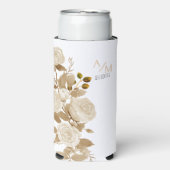 Weerbestendige gepersonaliseerde witte seltzer Koe Seltzer Blikjeskoeler (Seltzer Voorkant)