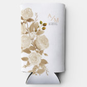 Weerbestendige gepersonaliseerde witte seltzer Koe Seltzer Blikjeskoeler (Voorkant)