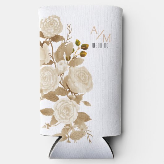 Weerbestendige gepersonaliseerde witte seltzer Koe Seltzer Blikjeskoeler (Voorkant)