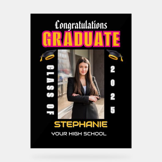 Weerbestendige persoonlijke huisvlag acryl bord (Voorkant)