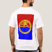 Weerbestendige persoonlijke huisvlag t-shirt (Achterkant)