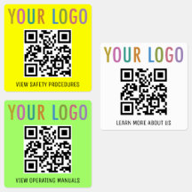Weerbestendige QR Code Labels voor Bouw Logo