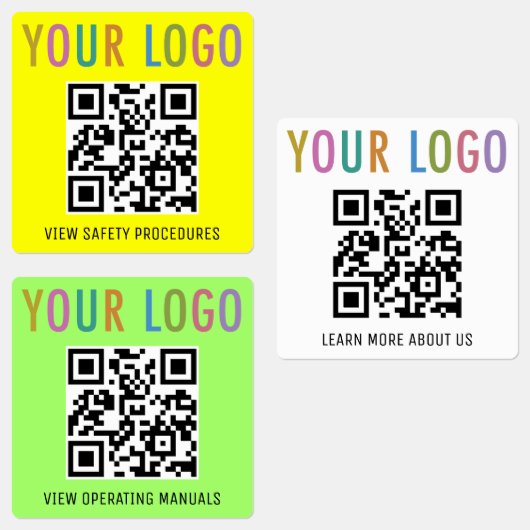 Weerbestendige QR Code Labels voor Bouw Logo (Groep)