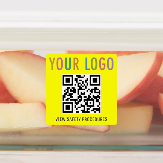 Weerbestendige QR Code Labels voor Bouw Logo (Aangebracht)