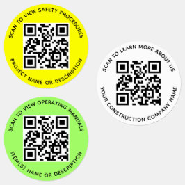Weerbestendige QR-code labels voor de bouwsector