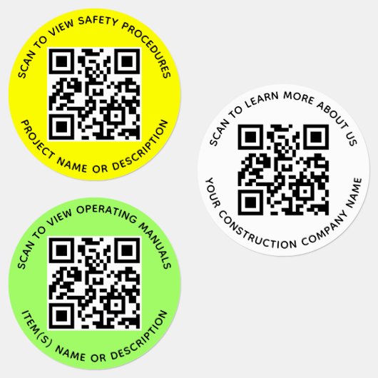Weerbestendige QR-code labels voor de bouwsector (Groep)