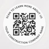 Weerbestendige QR-code labels voor de bouwsector (Design 2)