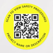 Weerbestendige QR-code labels voor de bouwsector (Design 1)