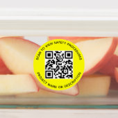 Weerbestendige QR-code labels voor de bouwsector (Aangebracht)