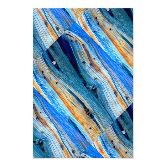 weerboord met blauwe schors foto afdruk (Voorkant)