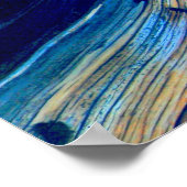 weerboord met blauwe schors poster (Hoek)