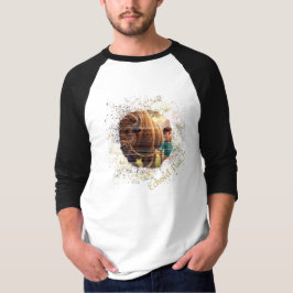 Weergalmend Verleden Fantasievolle Jongen en Bizon T-shirt