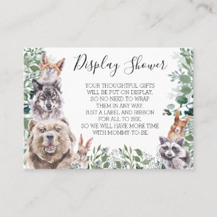 Weergave Baby Shower Bosdieren Bos Visitekaartje
