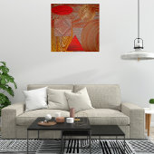 Weergave Bossen - geometrische structuurvormen Poster